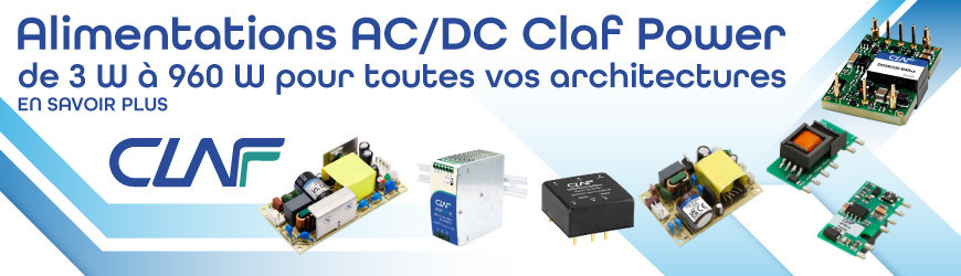 Alimentations AC/DC industrielles : solutions compactes et haute puissance Claf Power