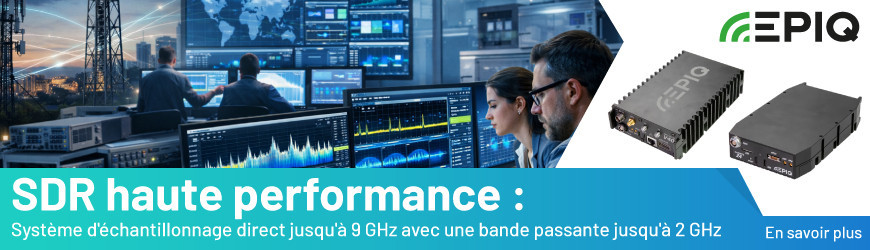 SDR 9 GHz &eacute;chantillonnage direct et 4 canaux 6 GHz