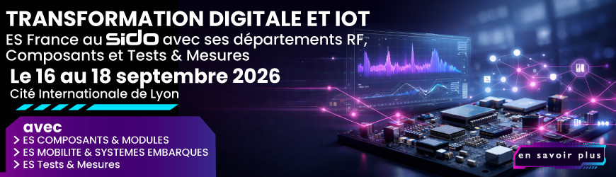 SIDO Lyon 2026 : solutions RF, composants &eacute;lectroniques et instrumentation de test avec ES France