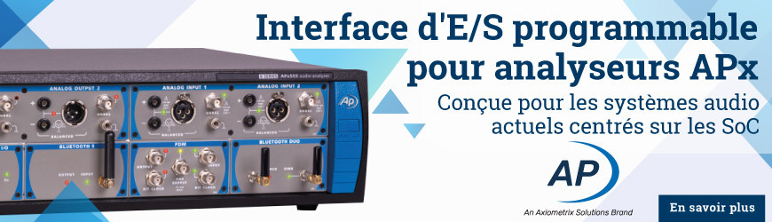 Module PSIO pour analyseurs APx : interface audio s&eacute;rie programmable (I&sup2;S, DSP, formats personnalis&eacute;s)