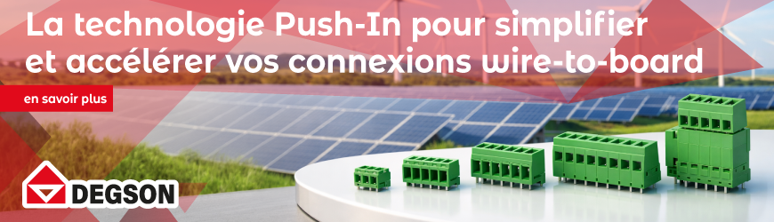 Des borniers PCB Push-In con&ccedil;us pour simplifier et fiabiliser le c&acirc;blage des cartes &eacute;lectroniques.