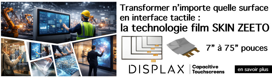 SKIN ZEETO : une technologie tactile derri&egrave;re verre pour applications industrielles et interactives