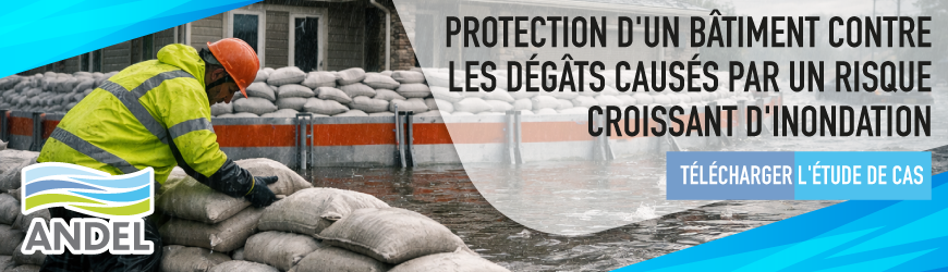 Protection d'un b&acirc;timent contre les d&eacute;g&acirc;ts caus&eacute;s par un risque croissant d'inondation