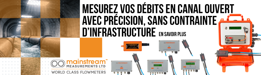 Mesure de d&eacute;bit en canal ouvert : solutions ultrason Area Velocity