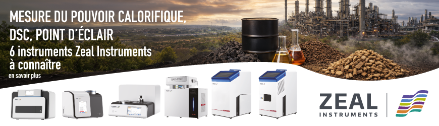 Analyse thermique, &eacute;nergie et combustibles : 6 instruments Zeal Instruments pour les laboratoires