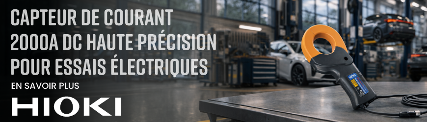 Mesurer jusqu'&agrave; 2000 A DC avec pr&eacute;cision sur banc d'essai