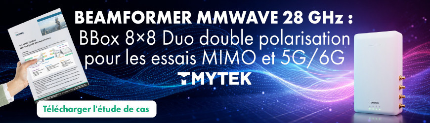 Beamformer mmWave 28 GHz double polarisation : la BBox 8x8 pour les d&eacute;veloppements 5G/6G et MIMO
