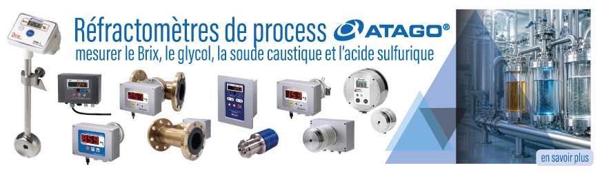 R&eacute;fractom&egrave;tres de process ATAGO pour la mesure de concentration industrielle