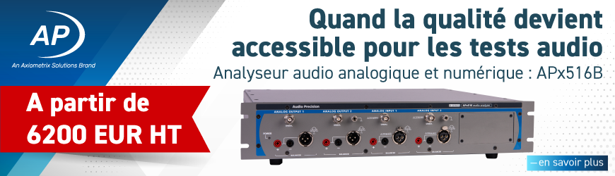Analyseur audio 2 canaux modulaire pour vos essais audio