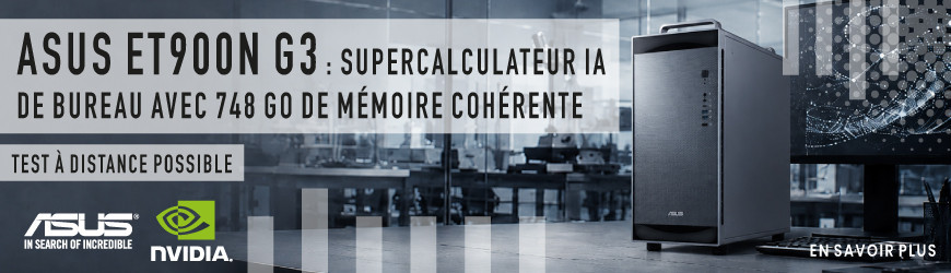 ASUS ExpertCenter Pro ET900N G3 : supercalculateur IA de bureau jusqu&rsquo;&agrave; 20 petaFLOPS