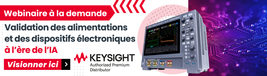Test d&rsquo;alimentation et IA : am&eacute;liorer vos mesures avec l&rsquo;oscilloscope Keysight HD3