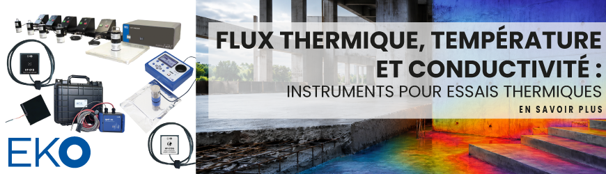Mesure de flux thermique et conductivit&eacute; thermique : capteurs et testeurs pour mat&eacute;riaux isolants
