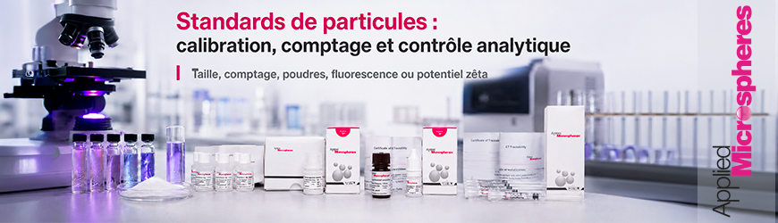 Standards de particules : calibration, comptage et contr&ocirc;le analytique