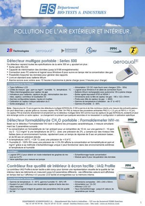 Plaquette spéciale pollution de l'air intérieur et extérieur