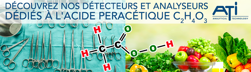 Analyseurs et détecteurs dédiés à l'acide peracétique