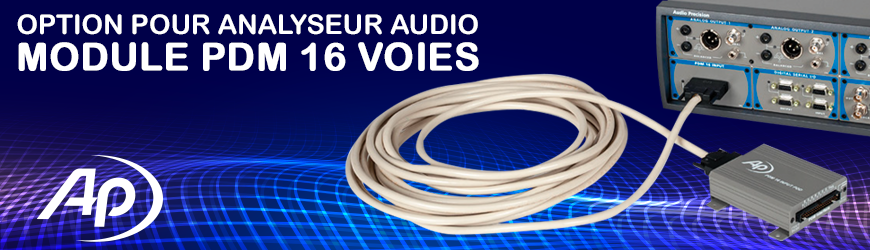 Option PDM 16 voies, par Audio Precision