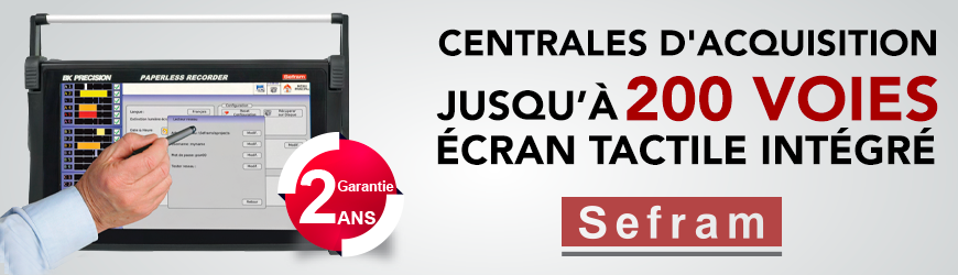 Centrales d'acquisition SEFRAM disponibles chez ES