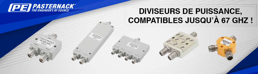 Nouveaux diviseurs de puissance Pasternack