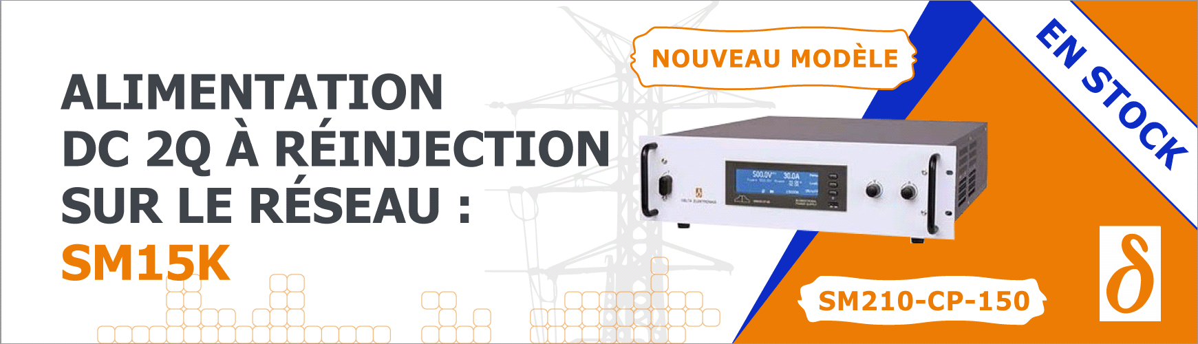 Alimentation DC bidirectionnelle 15 kW : SM210-CP-150 