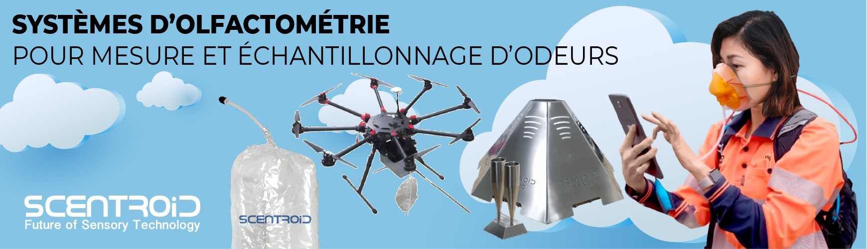 Olfactomètrie pour mesure et échantillonage d'odeurs