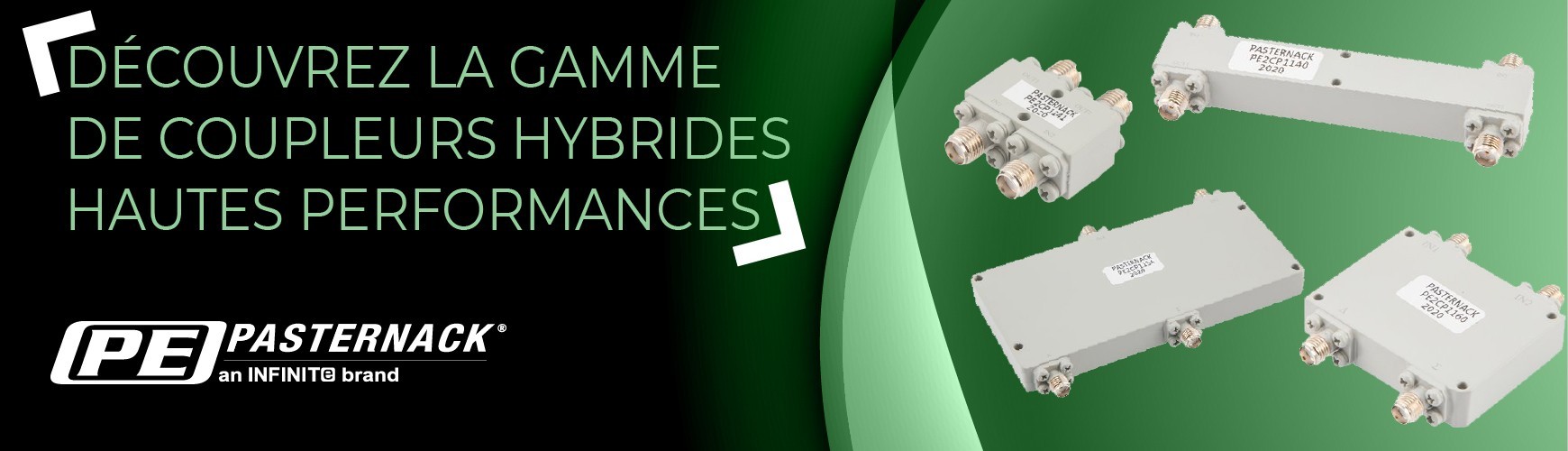 Coupleurs hybrides, série PE2CP par Pasternack