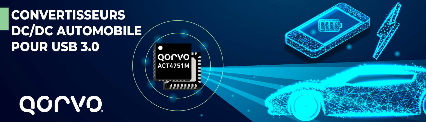 Circuit Intégrés : convertisseurs DC/DC, par Qorvo