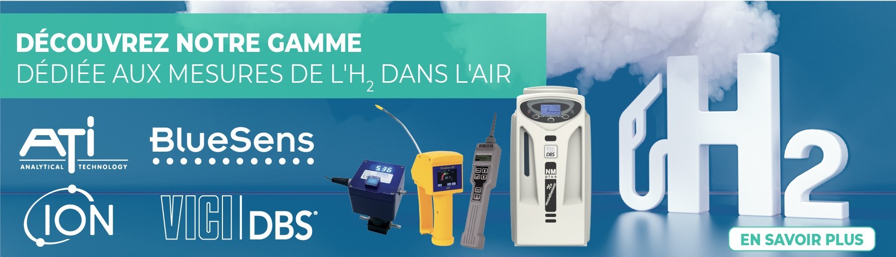 Gamme dédiée à la mesure de l'H2 dans l'air