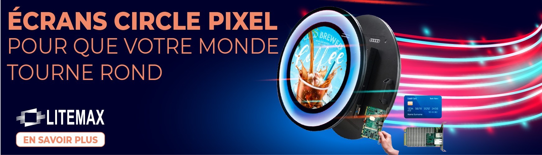 Écran Circle Pixel TFT 23" : SCS2365 Y