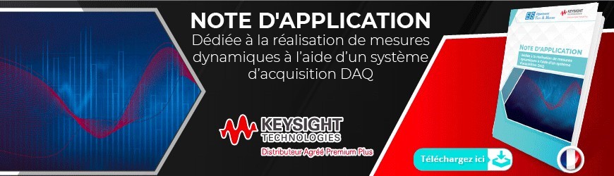 Note d'application : Réalisation de mesures dynamiques à l'aide d'un système d'acquisition DAQ