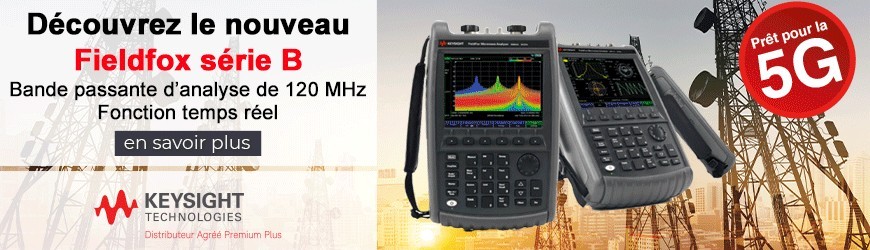 Analyseur de spectre RF fieldfox série B avec une bande passante d'analyse de 120 MHz