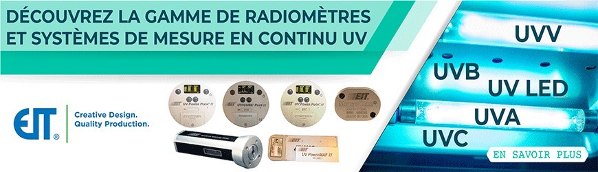 Radiomètres et de systèmes de mesure en continu UV