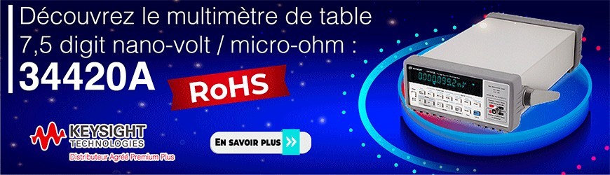  Multimètre de table 7,5 digit nano-volt / micro-ohm RoHS : 34420A