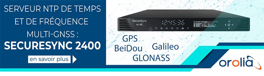 Serveur NTP de temps et de fréquence multi-GNSS : SecureSync 2400