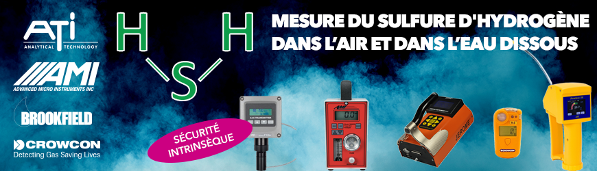 Mesure de l'H2S dans l'air ambiant et dans l'eau dissous