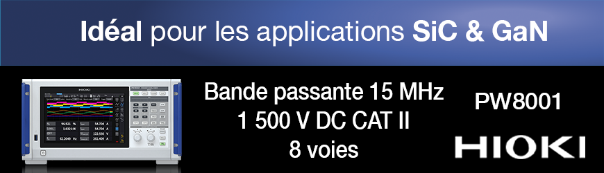 Analyseurs de puissance et sondes pour application GaN et SiC