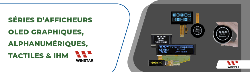 Afficheurs OLED aux applications domotiques, IoT, instrumentations et bien d'autres