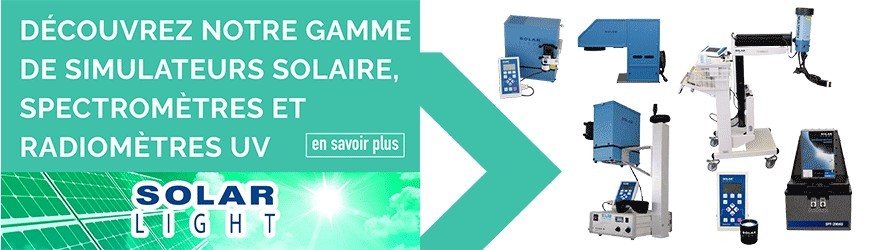 Simulateurs solaire, spectromètres et radiomètres UV