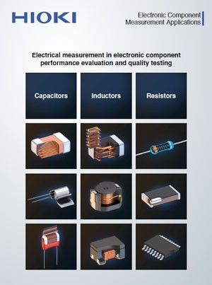 Catalogue HIOKI dédié aux mesures électriques des composants électroniques