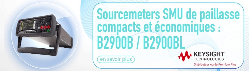 Sourcemeters SMU de paillasse compacts et économiques 4 quadrants 210 V 10,5 A : B2900B / B2900BL