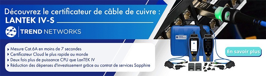 Découvrez le certificateur de câble de cuivre : LANTEK IV-S