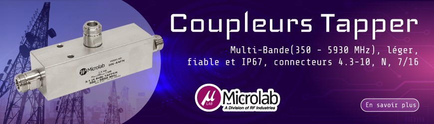 Coupleur Tapper 350-5930 MHz, 500 W : Série DN-xx