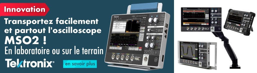 Oscilloscope portable compact à signaux mixte : MSO2