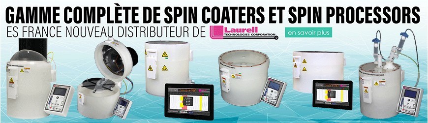 Gamme complète de spin coaters et spin processors