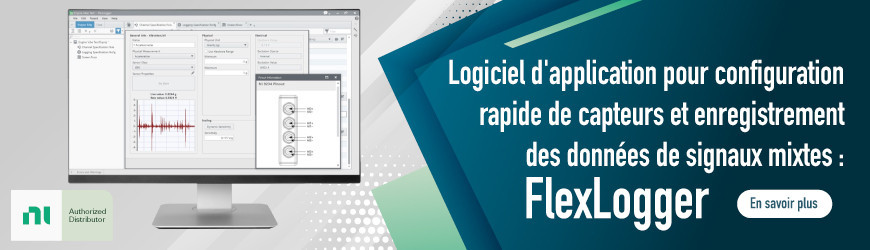 Logiciel d'application pour configuration rapide de capteurs