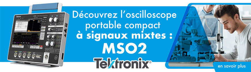 Découvrez l'oscilloscope portable compact à signaux mixtes adapté à l'éducation : MSO2