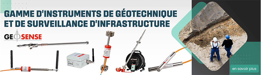 Gamme d'instruments de géotechnique et de surveillance d'infrastructure