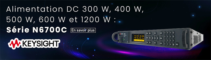 Alimentation DC 1U jusqu'à 1200 W : Série N6700C